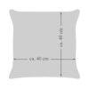 Dekoratives Kissen 40x40 cm Dekokissen mit Füllung Senfgelb 100% Baumwolle Oberstoff 100% Polypropylen, Füllung 100% Polyester - Image 6
