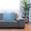 Dekoratives Kissen 80x80 cm Dekokissen mit Füllung; Blau Hellblau 100% Baumwolle Oberstoff 100% Polypropylen, Füllung 100% Polyester - Image 3