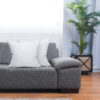 Dekoratives Kissen 80x80 cm Dekokissen mit Füllung; Weiß Hellrosa 100% Baumwolle Oberstoff 100% Polypropylen, Füllung 100% Polyester - Image 7