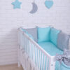 Baby Nestchen Bettumrandung Bettnestchen 210 cm Design35 Oberstoff: 100% Baumwolle, Füllung: 100% Polyester