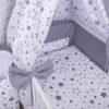 Baby Bettwäsche 7tlg 100x135cm Gute Nacht Grau Vollstoffhimmel 100% Baumwolle 100% Baumwolle Oberstoff: 100% Baumwolle, Füllung: 100% Polyester Oberstoff: 100% Baumwolle, Füllung: 100% Polyester - Image 2