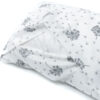 Amilian Kinderbettwäsche 2-teilig 100% Baumwolle Babybettwäsche für Baby Bettbezug 100x135cm, Kopfkissenbezug 40x60cm, Pusteblume weiß 100% Baumwolle - Image 5