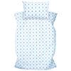 Amilian Kinderbettwäsche 2-teilig 100% Baumwolle Babybettwäsche für Baby Bettbezug 100x135cm, Kopfkissenbezug 40x60cm, Anker artdeco 100% Baumwolle