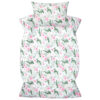 Amilian Kinderbettwäsche 2-teilig 100% Baumwolle Babybettwäsche für Baby Bettbezug 100x135cm, Kopfkissenbezug 40x60cm, Puder Rosa 100% Baumwolle