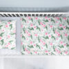Amilian Kinderbettwäsche 2-teilig 100% Baumwolle Babybettwäsche für Baby Bettbezug 100x135cm, Kopfkissenbezug 40x60cm, Puder Rosa 100% Baumwolle - Image 4