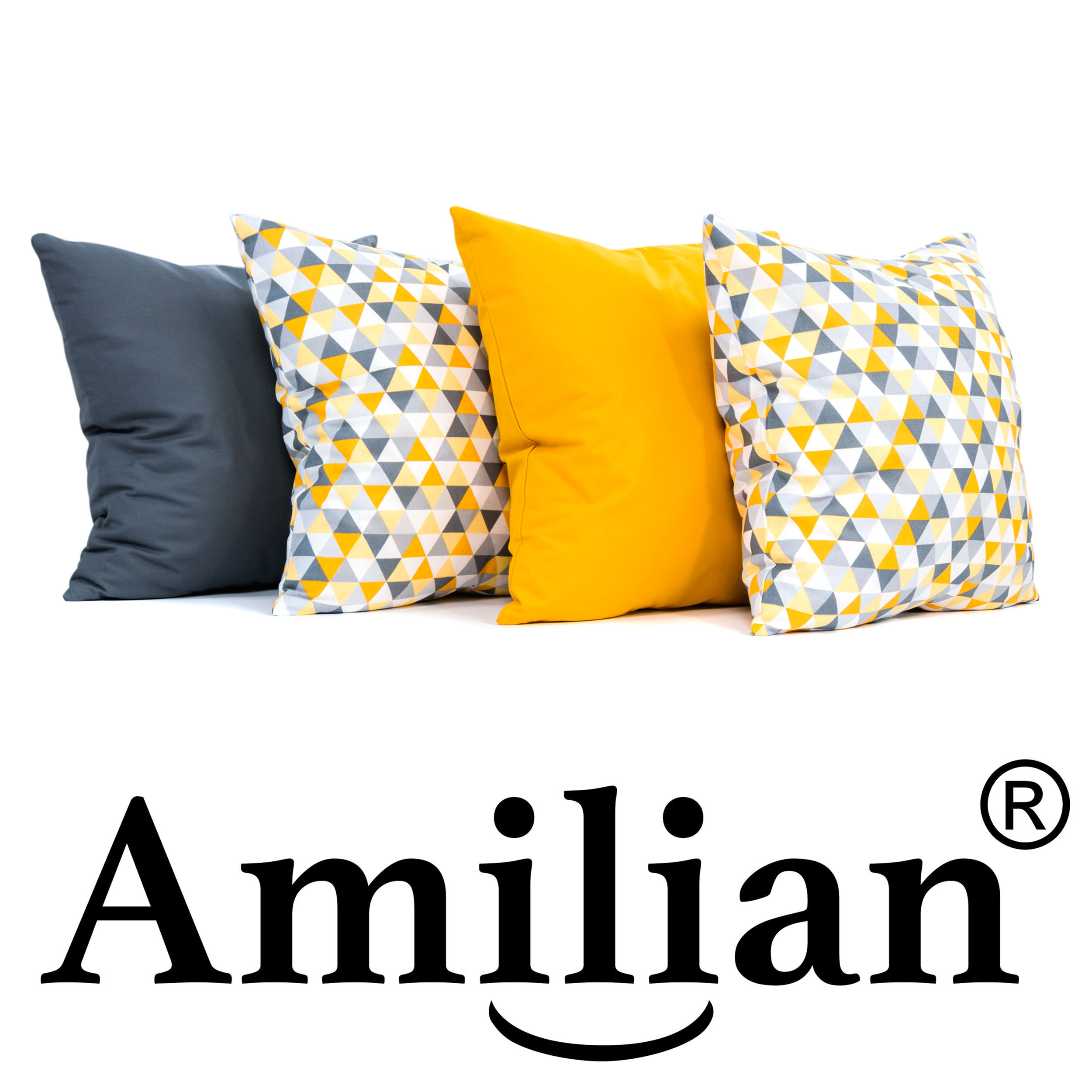 Amilian® Dekokissen Kissenbezug Kissen 40cm x 60cm Gute Nacht Schwarz