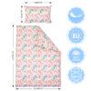 Amilian Kinderbettwäsche 2-teilig 100% Baumwolle Babybettwäsche für Baby Bettbezug 100x135cm, Kopfkissenbezug 40x60cm, Einhorn Neu 100% Baumwolle - Image 2