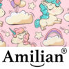 Amilian Kinderbettwäsche 2-teilig 100% Baumwolle Babybettwäsche für Baby Bettbezug 100x135cm, Kopfkissenbezug 40x60cm, Einhorn Neu 100% Baumwolle - Image 7