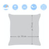 Amilian 4er Set: Kissenbezug, Kissenbezüge, Kissenhülle, Zierkissenbezug, Kopfkissenbezug für Sofa, Schlafzimmer, Deko Kissen, Dekorative Dekokissen, Sofakissen; 50x50 cm 20x20 inch SET 10 100% Baumwolle - Image 4