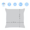Amilian 4er Set: Kissenbezug, Kissenbezüge, Kissenhülle, Zierkissenbezug, Kopfkissenbezug für Sofa, Schlafzimmer, Deko Kissen, Dekorative Dekokissen, Sofakissen; 40x40 cm 16x16 inch SET 10 100% Baumwolle - Image 4