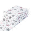Amilian Bettumrandung Babybett Baby Kinder weich Nestchen Kantenschutz Baby Bettnestchen Kopfumrandung Zubehör für Laufstall Umrandungen Bettausstattung Bettschlange 420 Sternschnuppe rosa Oberstoff: 100% Baumwolle, Füllung: 100% Polyester - Image 2