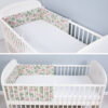 Amilian Bettumrandung Babybett Baby Kinder weich Nestchen Kantenschutz Baby Bettnestchen Kopfumrandung Zubehör für Laufstall Umrandungen Bettausstattung Bettschlange 210 Klematis Oberstoff: 100% Baumwolle, Füllung: 100% Polyester - Image 6