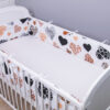 Bettumrandung Nestchen 420x30 cm I LOVE YOU Braun Bettnestchen Baby Kantenschutz Oberstoff: 100% Baumwolle, Füllung: 100% Polyester - Image 2