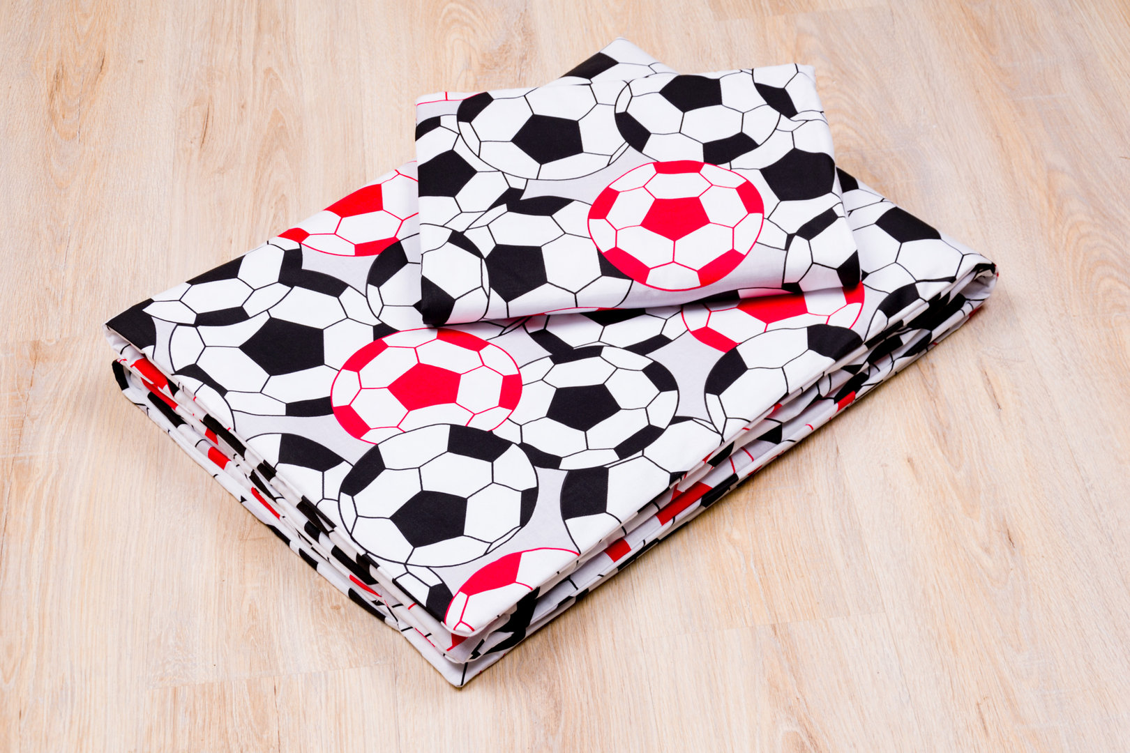 40x60 cm Bettset Kinderbettwäsche Fußball Rot 100x135 cm Amilian® Baby Bettwäsche Design