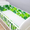 Bettumrandung Nestchen 360x30 cm Blätter Grün Bettnestchen Baby Kantenschutz Oberstoff: 100% Baumwolle, Füllung: 100% Polyester - Image 2