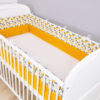 Bettumrandung Nestchen 420x30 cm Mosaik Gelb/ Senfgelb Bettnestchen Baby Kantenschutz Oberstoff: 100% Baumwolle, Füllung: 100% Polyester - Image 2