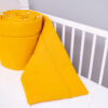 Bettumrandung Nestchen 360x30 cm Senfgelb Bettnestchen Baby Kantenschutz Oberstoff: 100% Baumwolle, Füllung: 100% Polyester