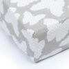 Spannbettlaken Spannbetttuch für Babybett Kinderbett Schmetterling Grau 120cm x 60cm 100% Baumwolle