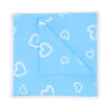 Spannbettlaken Spannbetttuch für Babybett Kinderbett Herzen Blau 140cm x 70cm 100% Baumwolle - Image 5