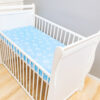 Spannbettlaken Spannbetttuch für Babybett Kinderbett Herzen Blau 140cm x 70cm 100% Baumwolle - Image 2
