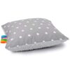 Kissen MIT FÜLLUNG Dekokissen Kuschlig Flauschig 40cm x 40cm Sternchen grau/grau 100% Baumwolle Oberstoff 100% Polypropylen, Füllung 100% Polyester