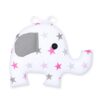 Elefant Kissen als Nestchen 40cm x 34cm Design: Sternchen groß Rosa Oberstoff: 100% Baumwolle, Füllung: 100% Polyester - Image 2