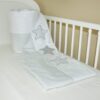Bettumrandung Nestchen 180x30 cm Stickerei S01 Bettnestchen Baby Kantenschutz Oberstoff: 100% Baumwolle, Füllung: 100% Polyester - Image 2