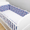 Bettumrandung Nestchen 360x30 cm Streifen Blau mit Anker Oberstoff: 100% Baumwolle, Füllung: 100% Polyester - Image 2