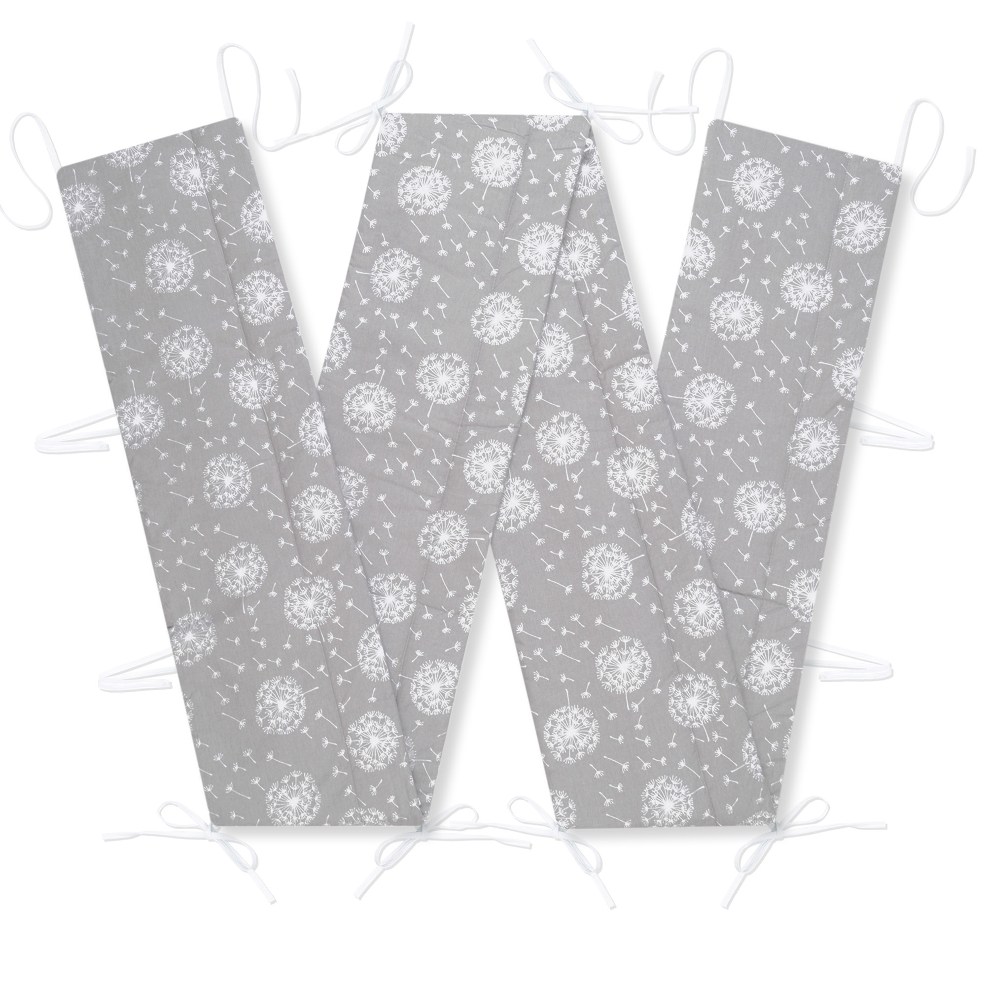 Bettumrandung Nestchen 360x30 cm Pusteblume Grau