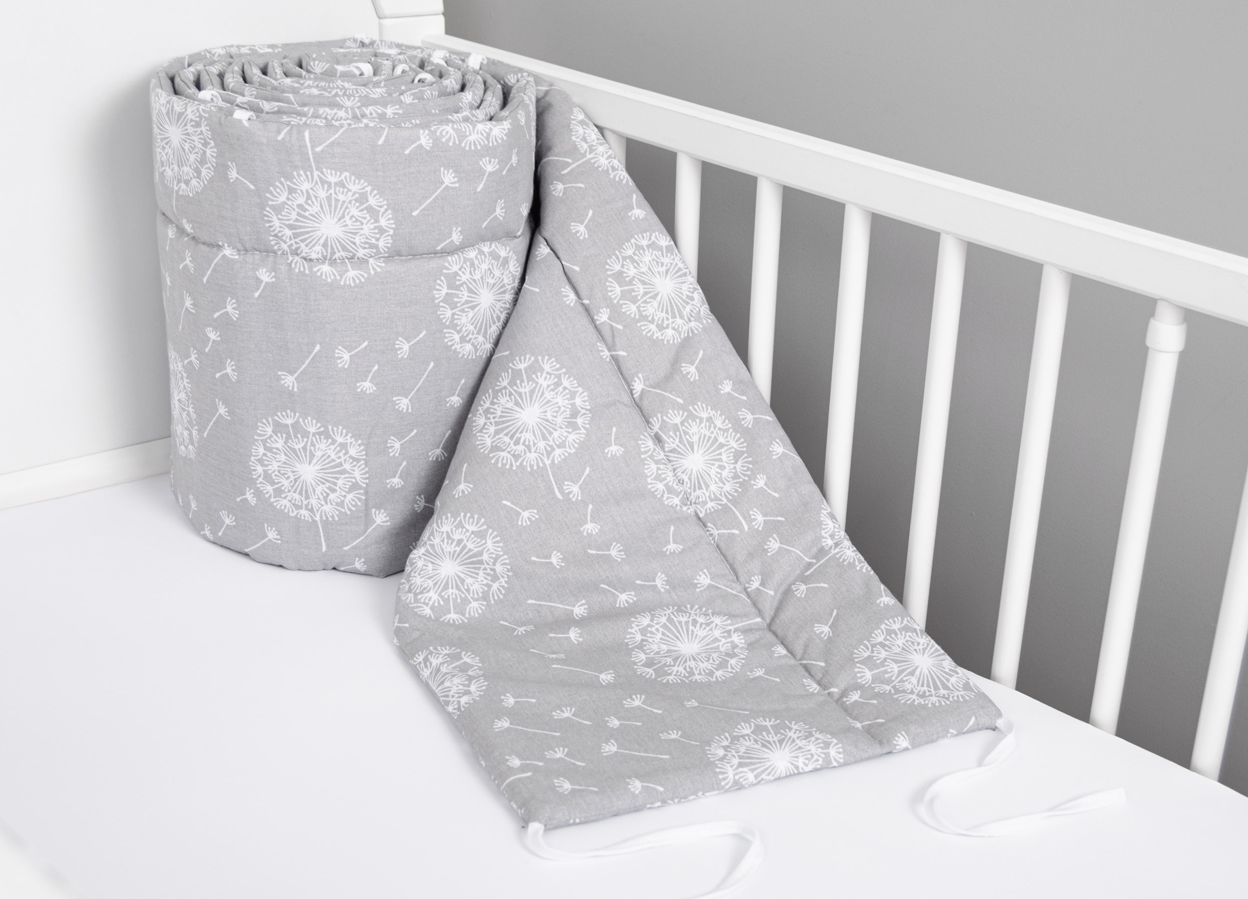 Bettumrandung Nestchen 360x30 cm Pusteblume Grau - Image 3