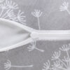 Bezug für Stillkissen 170cm/190cm Pusteblume Grau 170cm 100% Baumwolle - Image 2