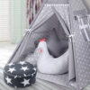 Sitzkissen Sitzpuff ca. Ø 40 cm 16 cm hoch für Kinder weiche Füllung Sternchen KLEIN Grau Oberstoff: 100% Baumwolle, Füllung: 100% Polyester Oberstoff: 100% Polyester, Füllung: 100% Polyester Oberstoff: 100% Polyester, Innenstoff: 100% Polypropylen, Füllung: 100% Polyester Oberstoff: 100% Polyester, Füllung: 100% Polyester - Image 6