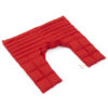 Kirschkernkissen Nackenhörnchen mit Rückenteil und Stehkragen Nackenwärmer Rot Oberstoff: 100% Baumwolle, Füllung: 100% Kirschkern - Image 3