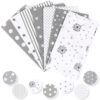 Baumwollstoff Meterware Stoffe Stoffreste zum Nähen Stoffpaket Paket: 7 Stück je 50x40cm SET 3 100% Baumwolle