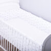 Bettumrandung Nestchen 420x30 cm Krone Weiß Bettnestchen Baby Kantenschutz Oberstoff: 100% Baumwolle, Füllung: 100% Polyester - Image 2