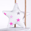 Kissen Stern Sternchen GROß Rosa Dekokissen Kuschelig Flauschig ca. 28 cm Oberstoff 1: 100% Baumwolle, Oberstoff 2 : 100% Polyester, Füllung: 100% Polyester