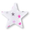 Kissen Stern Sternchen GROß Rosa Dekokissen Kuschelig Flauschig ca. 28 cm Oberstoff 1: 100% Baumwolle, Oberstoff 2 : 100% Polyester, Füllung: 100% Polyester - Image 2