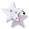 Kissen Stern Sternchen GROß Rosa Dekokissen Kuschelig Flauschig ca. 28 cm Oberstoff 1: 100% Baumwolle, Oberstoff 2 : 100% Polyester, Füllung: 100% Polyester - Image 3