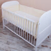 Bettumrandung Nestchen 360x30 cm Einfarbig - Ecru Bettnestchen Baby Kantenschutz Oberstoff: 100% Baumwolle, Füllung: 100% Polyester