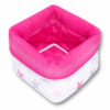 Körbchen ca. 20 x 20 x 20 cm Stoffbox Sternchen Groß Rosa Oberstoff: 100% Baumwolle, Füllung: 100% Polyester - Image 2