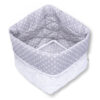 Körbchen ca. 20 x 20 x 20 cm Stoffbox Streifenmuster Grau Oberstoff: 100% Baumwolle, Füllung: 100% Polyester - Image 2