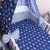 Baby Bettwäsche 5tlg 100x135cm Anker groß blau Vollstoffhimmel 100% Baumwolle 100% Baumwolle Oberstoff: 100% Baumwolle, Füllung: 100% Polyester Oberstoff: 100% Baumwolle, Füllung: 100% Polyester - Image 2