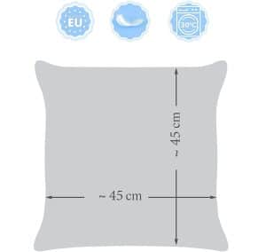 4er Set Dekorative Kissen 45×45 cm Dekokissen mit Füllung Set 25 100% Baumwolle Oberstoff 100% Polypropylen, Füllung 100% Polyester - Image 4