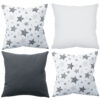 4er Set Dekorative Kissen 50×50 cm Dekokissen mit Füllung Set 05 100% Baumwolle Oberstoff 100% Polypropylen, Füllung 100% Polyester