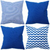 4er Set Dekorative Kissen 50×50 cm Dekokissen mit Füllung Set 11 100% Baumwolle Oberstoff 100% Polypropylen, Füllung 100% Polyester