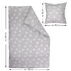 Amilian 2-teilig Set aus 100% Baumwolle, mit Hotelverschluß: weiche flauschige Bettbezug 135x200, Kopfkissenbezug 80 x 80 cm Pustenblume grau 100% Baumwolle - Image 6