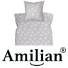 Amilian 2-teilig Set aus 100% Baumwolle, mit Hotelverschluß: weiche flauschige Bettbezug 135x200, Kopfkissenbezug 80 x 80 cm Pustenblume grau 100% Baumwolle - Image 7