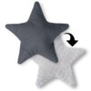 Kissen Stern Anthrazit Kuschelig Flauschig ca. 28 cm Oberstoff 1: 100% Baumwolle, Oberstoff 2 : 100% Polyester, Füllung: 100% Polyester - Image 2