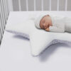 Kissen Stern Weiß Dekokissen Kuschlig Flauschig ca. 60 cm Oberstoff 1: 100% Baumwolle, Oberstoff 2 : 100% Polyester, Füllung: 100% Polyester - Image 5