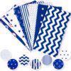 Amilian Baumwollstoff Meterware Stoffe Stoffreste zum Nähen Stoffpaket Paket: 7 Stück je 50 x 80cm für Patchwork 100% Baumwolle DIY Baumwolltuch Set 1 100% Baumwolle
